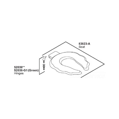Kohler Lustra Check Hinge Kit 52038-7